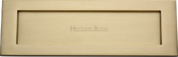 Victorian Letterplate 10Inch x 3Inch Satin Brass